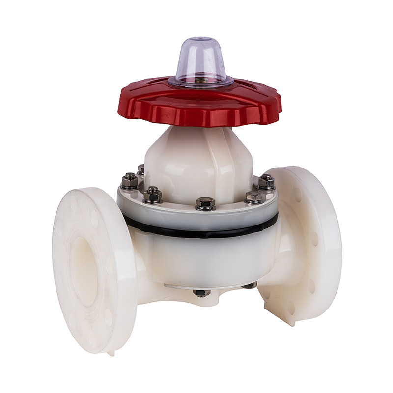 Válvula de diafragma tipo brida PVDF G41F-10F Estándar DN15-300 GB