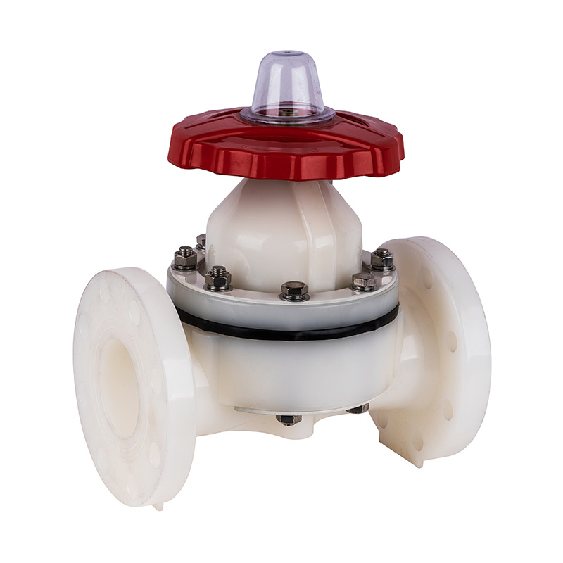 Válvula de diafragma con brida PVDF G41F-10F DN20-150 20A-150A JIS Estándar