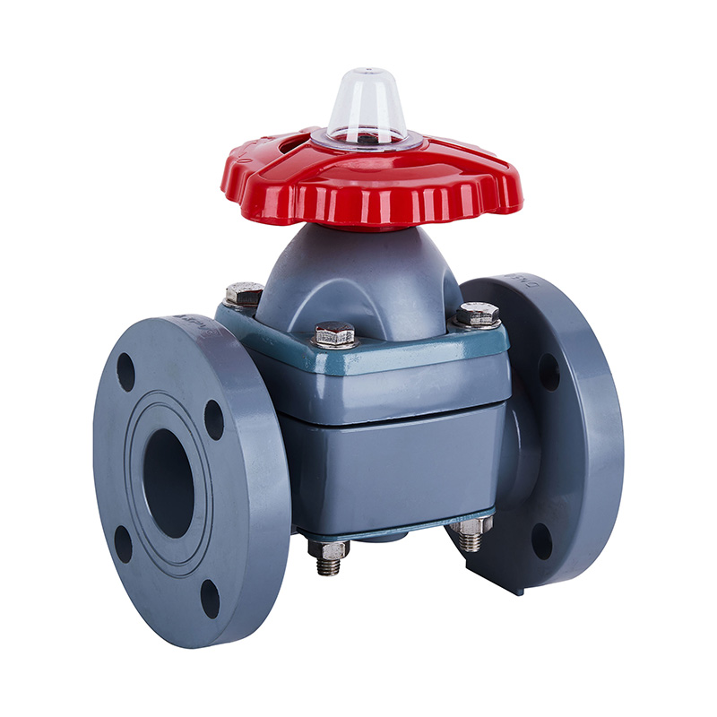 Válvula de diafragma con brida PVC-C G41F-10VDN20、DN32-150 20A、32A-150A Estándar JIS