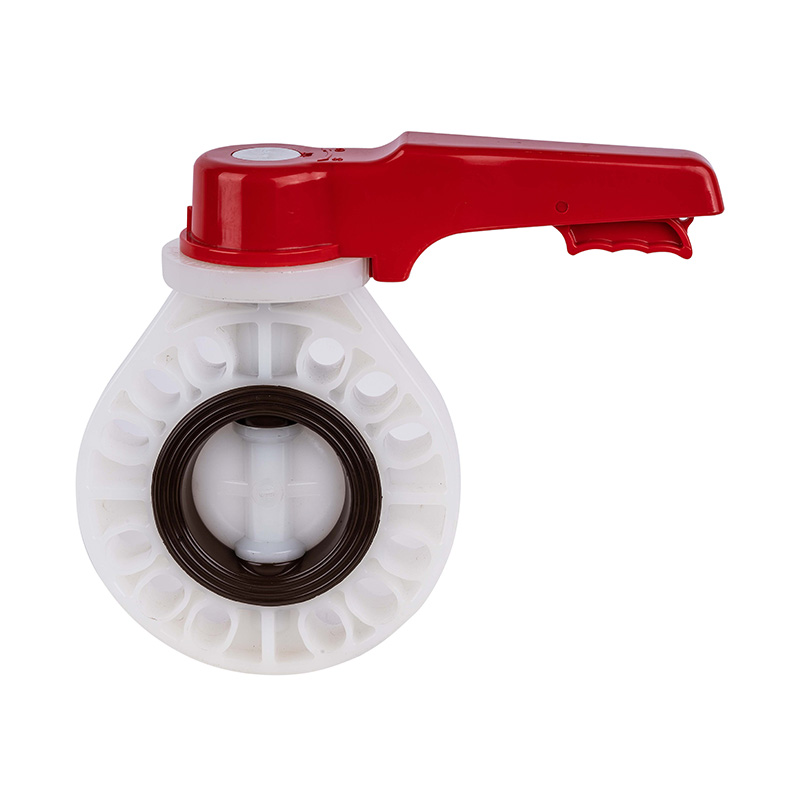 Válvula mariposa tipo volante PVDF D71X-10F DN15-200 15A-200A JIS Estándar