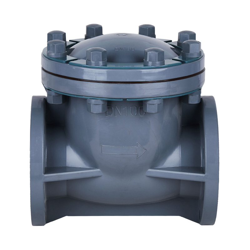 Válvula de retención de tipo oscilante PVC-C H44F-10V DN15-300 1/2'-12' Estándar ANSI