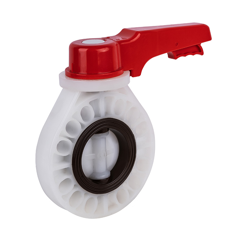 Válvula de mariposa con mango PVDF D71X-10F DN40-200 1-1/2'-8' Estándar ANSI