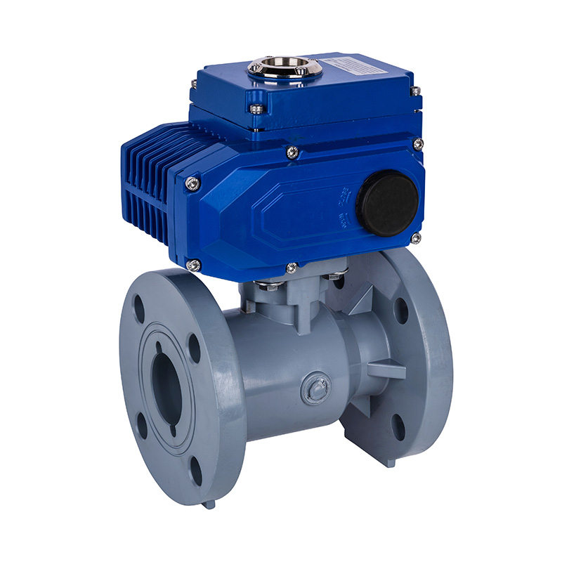 Válvula de bola con brida eléctrica PVC-C D941F-10V DN15-300 GB Estándar