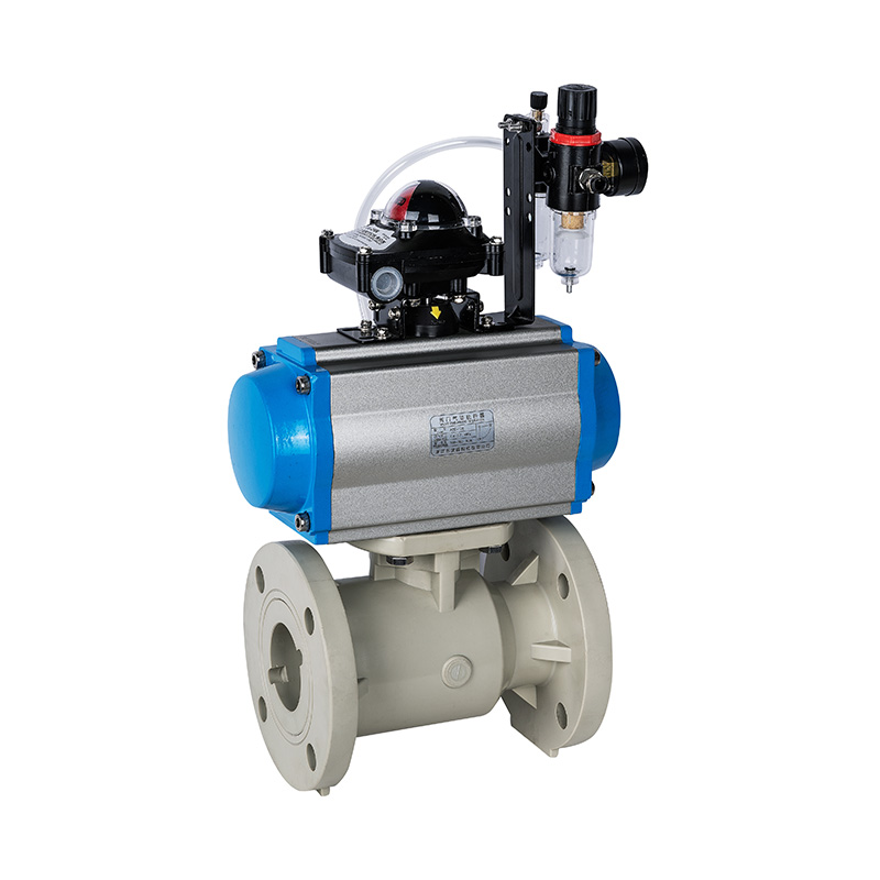 Válvula de bola con brida neumática PPH Q641F-10S DN15-300 1/2'-12' Estándar ANSI