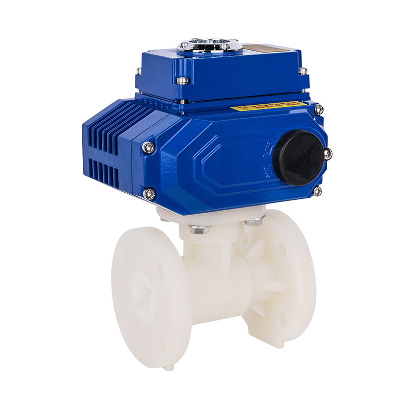 Válvula de bola con brida eléctrica PVDF D941F-10F DN15-300 1/2'-12' Estándar ANSI
