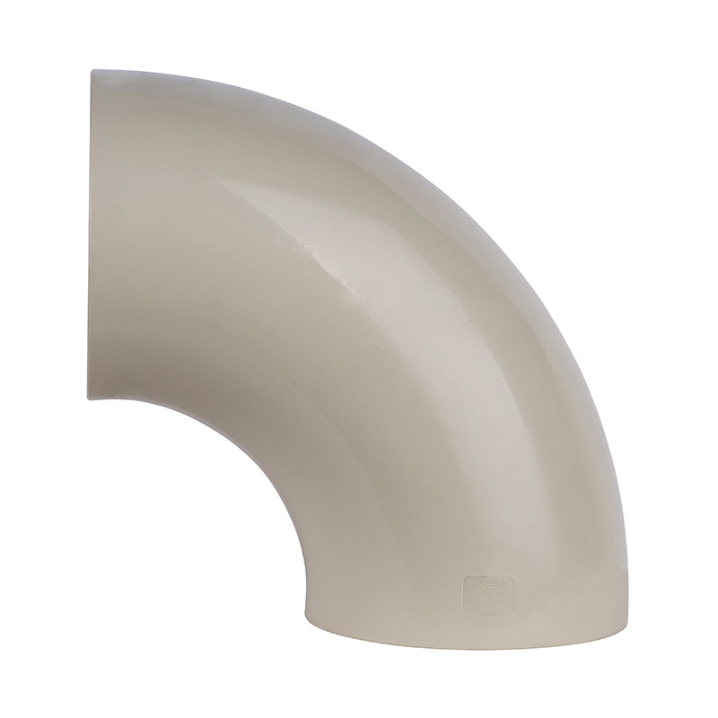 Soldadura a tope PPH 90° Codo DN15-400 GB Estándar